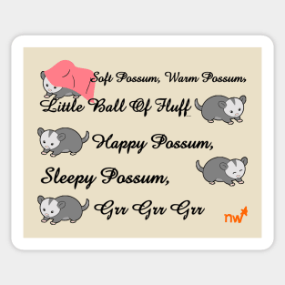 Soft Possum song Sticker